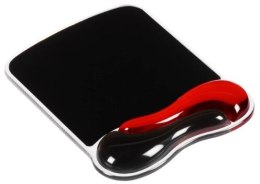 Podkładka pod mysz Crystal Mouse Pad Wave - żelowa, czerwono-czarna