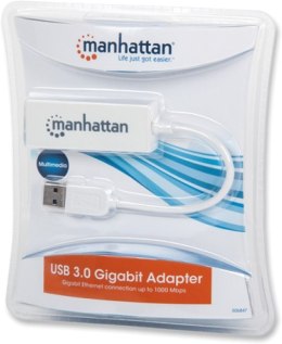 Karta sieciowa przewodowa MANHATTAN Adapter SuperSpeed USB 3.0 506847
