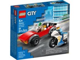 LEGO 60392 City - Motocykl policyjny pościg - za samochodem