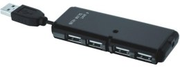 Hub USB IBOX 4 Port Slim Hub Czarny