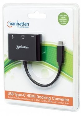 Adapter MANHATTAN USB 3.1 - HDMI, USB 24-pin, USB 4-pin 152037 USB 3.1 - HDMI, USB 24-pin, USB 4-pin