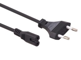 Kabel zasilający MACLEAN IEC C7 - Wtyczka typ C 3m. MCTV-810