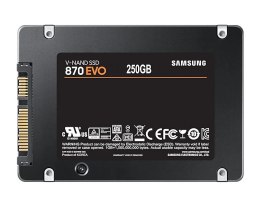 Dysk SSD SAMSUNG MZ-77E250B/EU 870 Evo (2.5″ /250 GB /SATA III (6 Gb/s) /560MB/s /530MB/s)