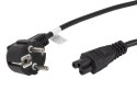 Kabel zasilający LANBERG Schuko - IEC320 C5 1.8m. CA-C5CA-11CC-0018-BK