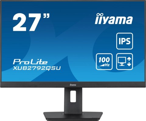 Monitor IIYAMA XUB2792QSU-B6 (27" /100Hz /2560 x 1440 /Czarny)