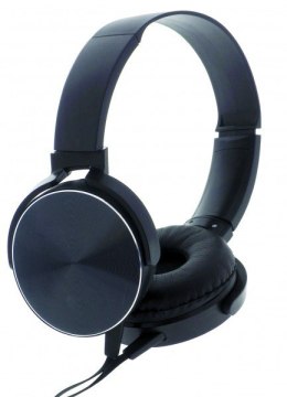 Słuchawki nauszne z mikrofonem REBELTEC Montana RBLSLU00044 (1.2m /3.5 mm (4-pin) wtyk/Czarny)