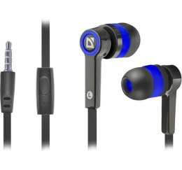 Słuchawki Douszne DEFENDER 63423 (1.2m /3.5 mm wtyk/Czarno-niebieski)