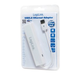 Adapter LOGILINK UA0174A Biały UA0174A USB 2.0 Typ A - RJ-45