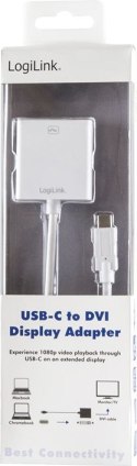 Adapter LOGILINK USB C - DVI Biały UA0245A USB C - DVI