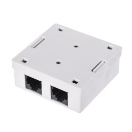 Netrack gniazdo kompletne natynkowe 2 x RJ45 8p8c FTP kat. 6 LSA