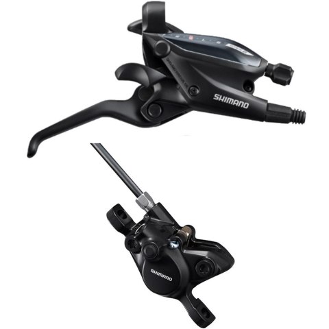 Hamulec tarczowy tylny Shimano Acera ST-EF505 1700 mm, okł. żywiczne B01S, manetka 9rz