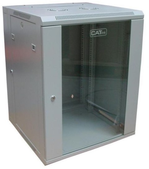 Szafka wisząca dwusekcyjna 19" 15U 600x600 RAL7035