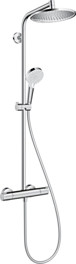 Zestaw prysznicowy Hansgrohe Crometta S z deszczownicą z baterią termostatyczną chrom (27268000)