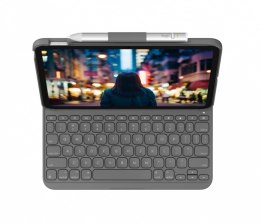 Etui z klawiaturą LOGITECH Etui z klawiaturą Slim Folio do iPada 10-tej generacji UK szare 920-011429