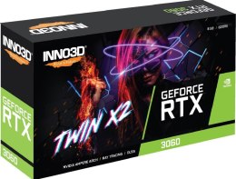 Karta graficzna INNO3D GeForce RTX 3060 Twin X2 LHR 8 GB GDDR6 N30602-08D6-11902130