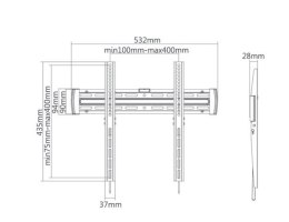 Uchwyt do TV MACLEAN BRACKETS MC-643 (nośność 30kg \32 - 55 cali)