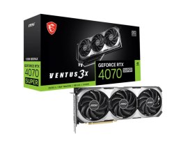 Karta graficzna MSI GeForce RTX 4070 SUPER 12G VENTUS 3X OC GDDRX6 RTX 4070 SUPER 12G VENTUS 3X OC