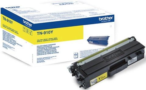 Toner BROTHER TN910Y