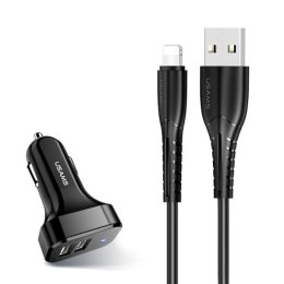 Ładowarka USAMS 2x USB 2.0 Czarny NTU35LC13TZ