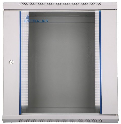 EXTRALINK 12U 600X600 WALL-MOUNTED RACKMOUNT CABINET GRAY