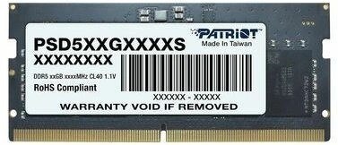 Pamięć PATRIOT (SODIMM/DDR5/32 GB/5600MHz/1.1V/46CL/SINGLE)