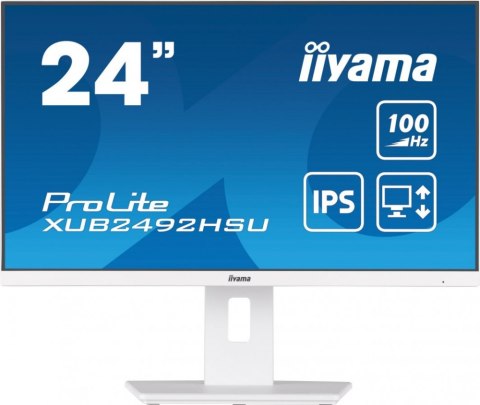 Monitor IIYAMA XUB2492HSU-W6 (24" /IPS /100Hz /1920 x 1080 /Biały)