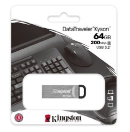 Pendrive (Pamięć USB) KINGSTON (64 GB /Srebrno-czarny )