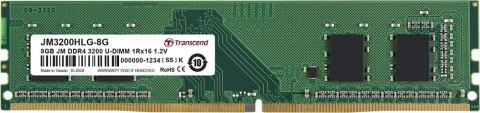 Pamięć TRANSCEND (UDIMM/DDR4/8 GB/3200MHz/1.2V/22 CLCL/SINGLE)