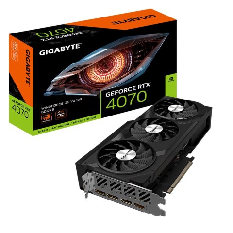 Karta graficzna GIGABYTE GeForce RTX 4070 WINDFORCE 2X OC V2 12GB GDDR6 GV-N4070WF2OCV2-12GD