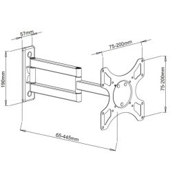 Uchwyt do TV TECHLY 301450 (nośność 25kg \19 - 37 cali)