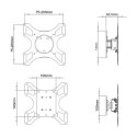 Uchwyt do TV TECHLY 301412 (nośność 25kg \19 - 37 cali)