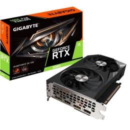 Karta graficzna GIGABYTE GeForce RTX 3060 Windforce OC 2.0 12 GB GDDR6 GV-N3060WF2OC-12GD 2.0