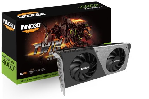 Karta graficzna INNO3D GeForce RTX 4060 Ti TWIN X2 16 GB GDDR6 N406T2-16D6-178055N