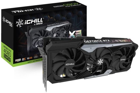 Karta graficzna INNO3D GeForce RTX 4080 SUPER iCHILL X3 16GB GDDR6X C408S3-166XX-187049H