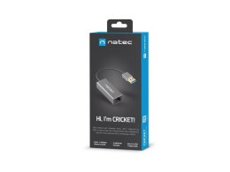 Karta sieciowa przewodowa NATEC Karta sieciowa Cricket USB 3.0 - RJ-45 1Gb na kablu NNC-1924