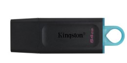 Pendrive (Pamięć USB) KINGSTON (64 GB /Czarno-niebieski )