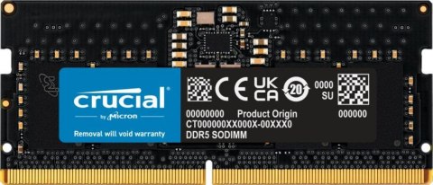 Pamięć CRUCIAL (SODIMM/DDR5/8 GB/4800MHz/40CL/SINGLE)