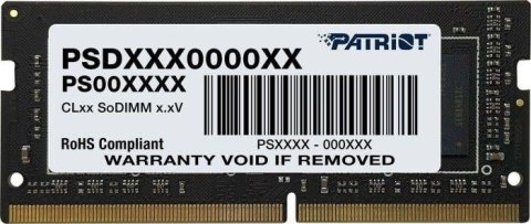 Pamięć PATRIOT (SODIMM/DDR5/16 GB/4800MHz/1.1V/40CL/SINGLE)