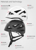 Kask wspinaczkowy Ocun Shard biały (white) 54-62 cm