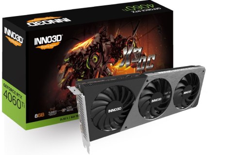 Karta graficzna INNO3D GeForce RTX 4060 Ti X3 OC 8GB GDDR6 (N406T3-08D6X-171153L)