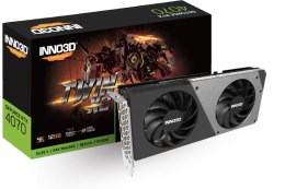 Karta graficzna INNO3D GeForce RTX 4070 TWIN X2 12 GB GDDR6X DLSS 3 (N40702-126X-185252N)