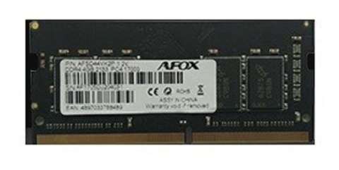 Pamięć AFOX (SODIMM/DDR4/8 GB/2400MHz/17CL/SINGLE)