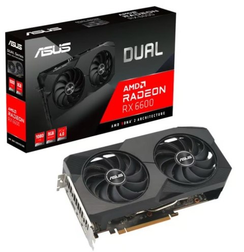 Karta graficzna ASUS Radeon RX 6600 DUAL V2 8 GB GDDR6 (DUAL-RX6600-8G-V2)