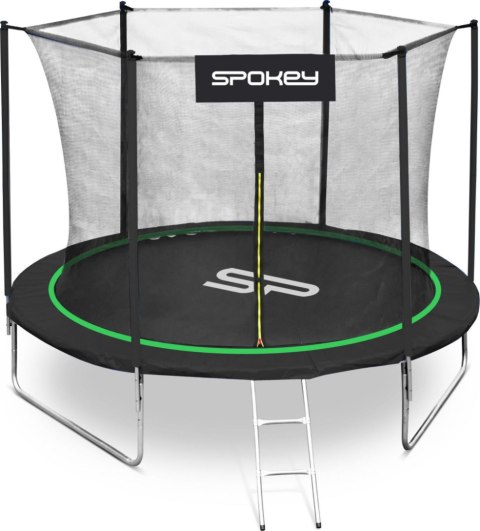 Spokey Trampolina ogrodowa Jumper z siatką wewnętrzną zielona 10FT 305cm zielona