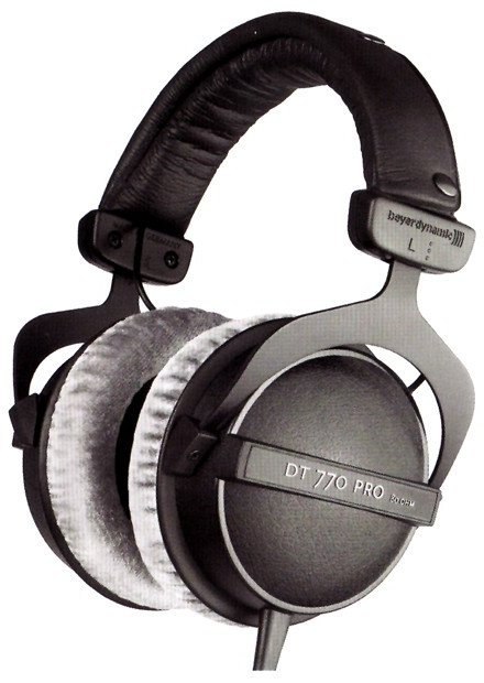 Słuchawki Na głowę BEYERDYNAMIC DT 770 PRO / 80 Ohm (3m /3.5 mm (pozłacany) wtyk/Czarno-szary)